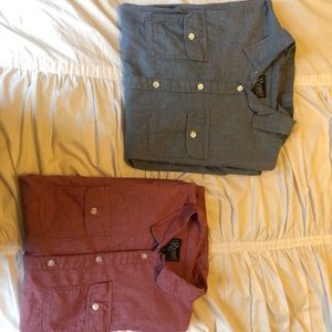 Men’s L Retro Fit Short Sleeve Button Up Shirts